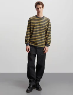 Cotton Jersey Stripe Frode Tee LS