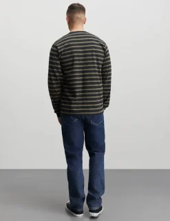 Cotton Jersey Stripe Frode Tee LS