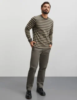 Cotton Jersey Stripe Frode Tee LS