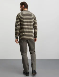 Cotton Jersey Stripe Frode Tee LS