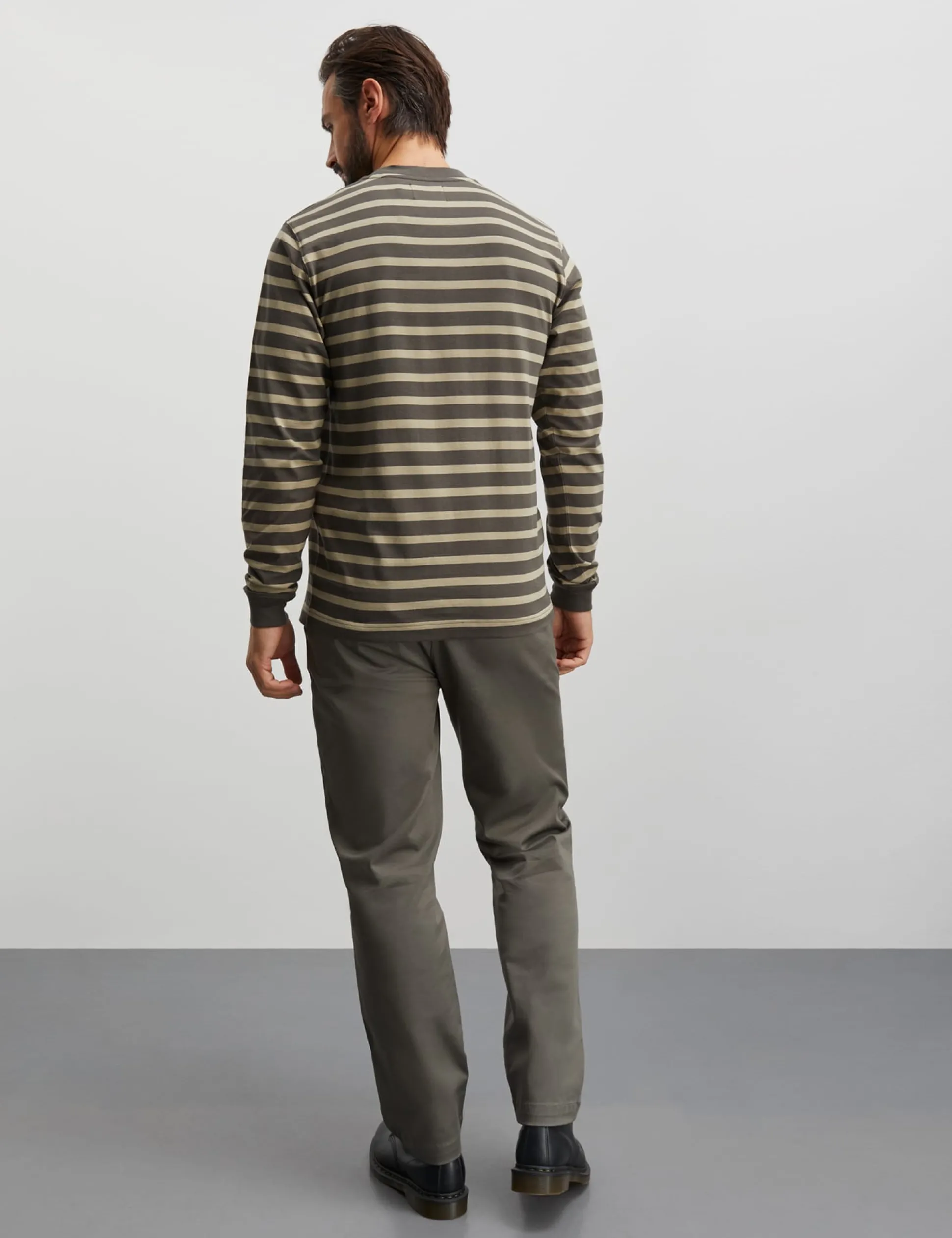 Cotton Jersey Stripe Frode Tee LS