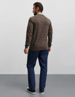 Cotton Jersey Stripe Frode Tee LS