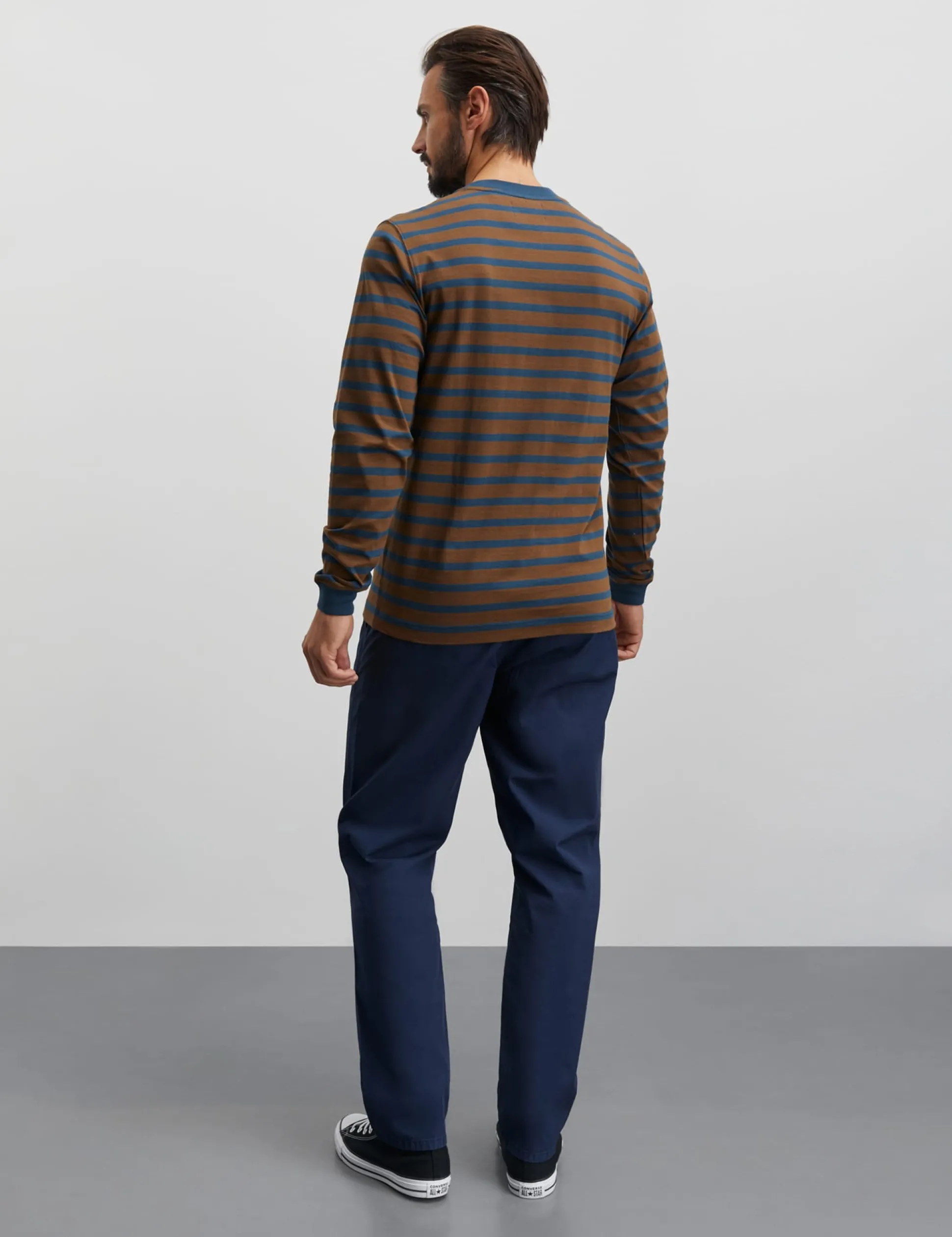 Cotton Jersey Stripe Frode Tee LS