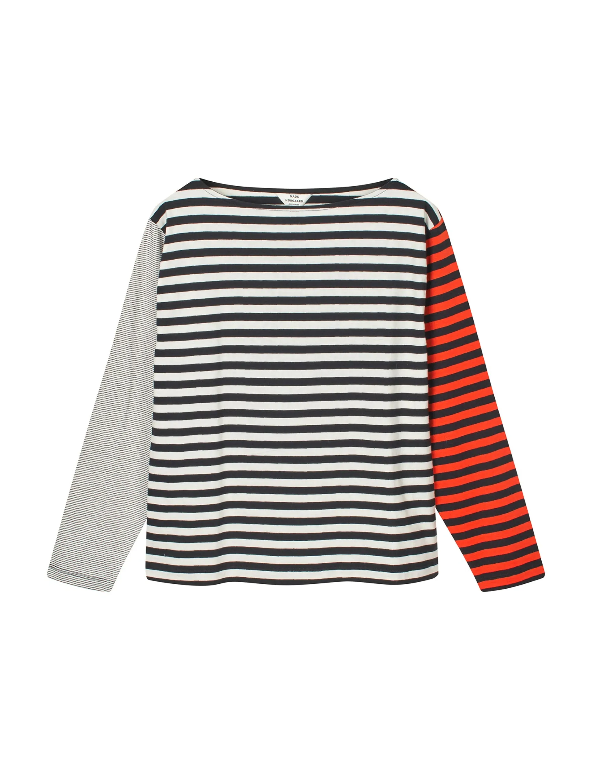 Crisp Jersey Silke Block Tee LS