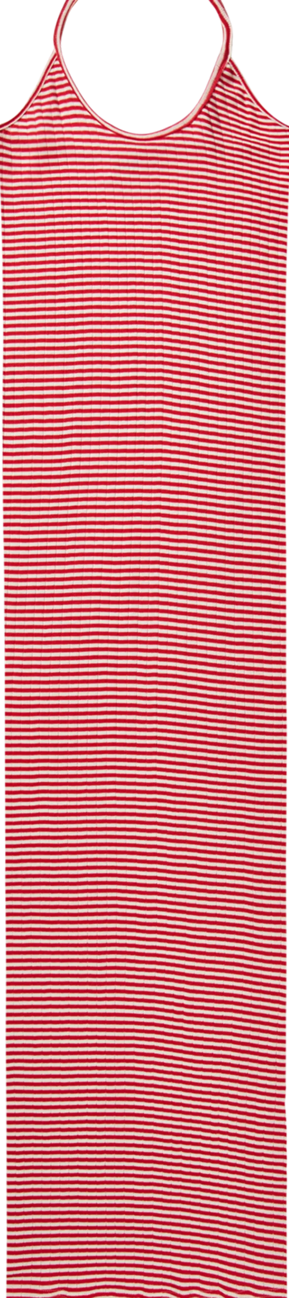 NPS Strap Dress Fine Stripe