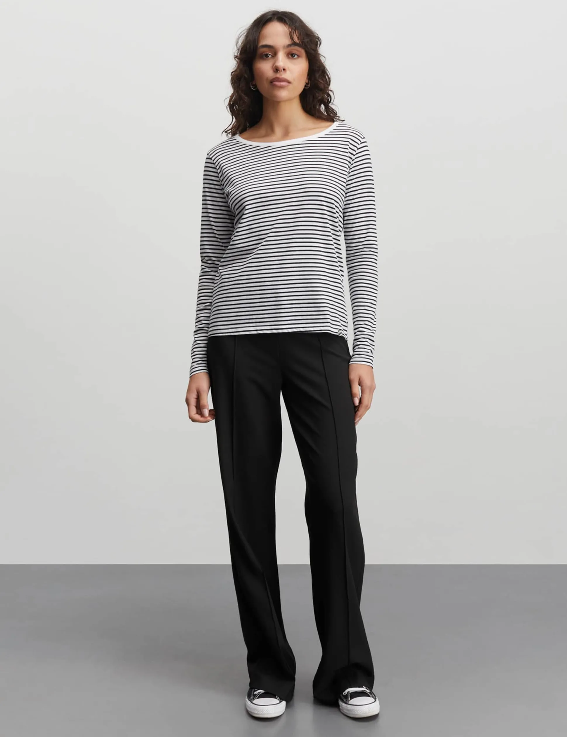 Organic Jersey Stripe Tenna Tee LS FAV