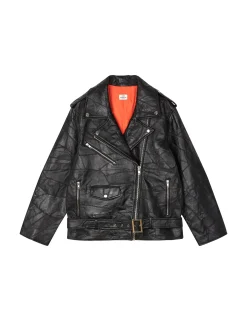 Patch Leather Berline Jacket
