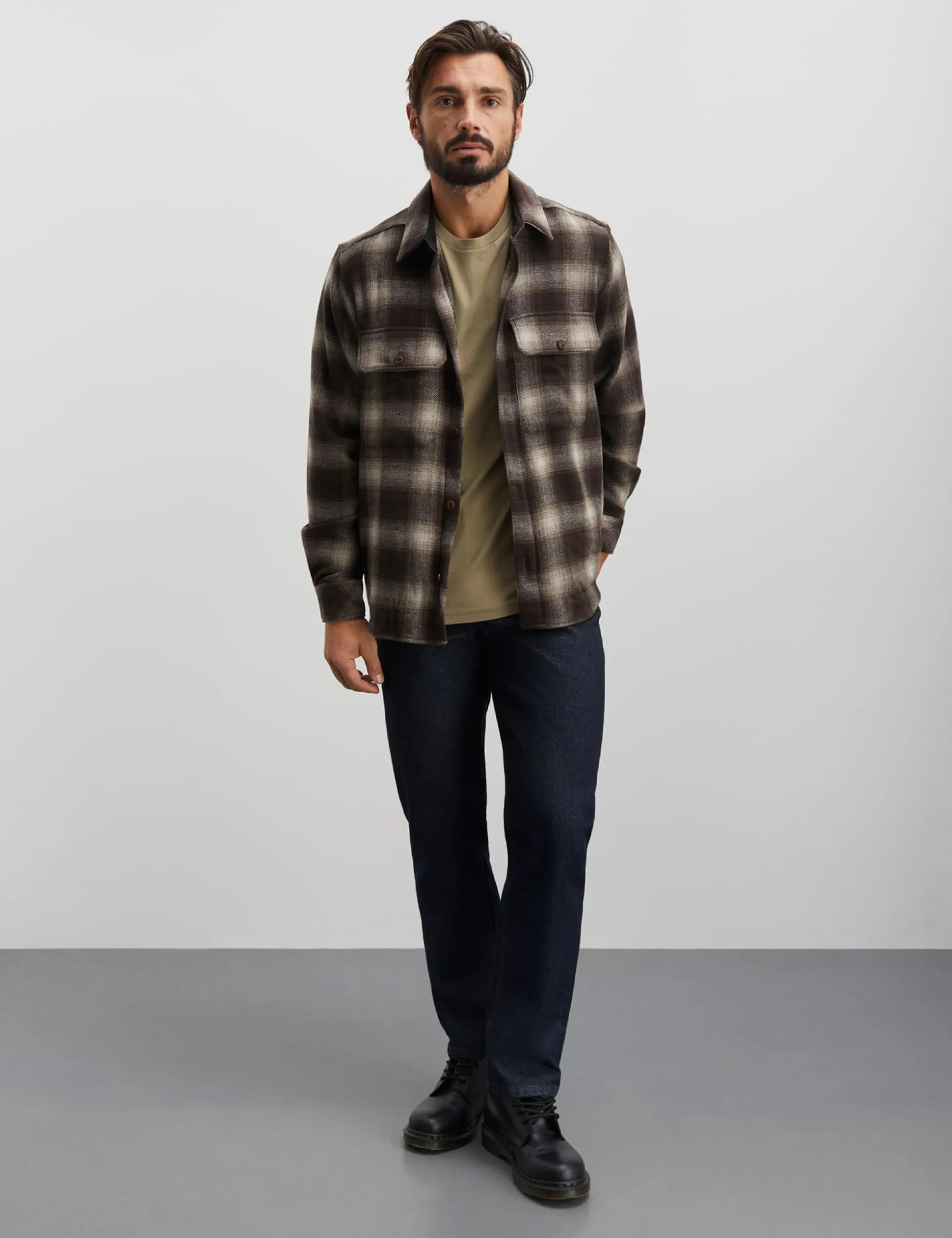 Soft Wool Noah Check Shirt