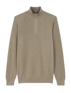 Tight Cotton Rune Half Zip Knit