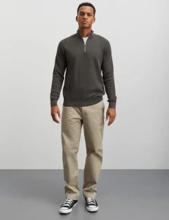 Tight Cotton Rune Half Zip Knit