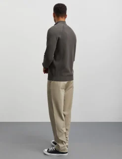 Tight Cotton Rune Half Zip Knit