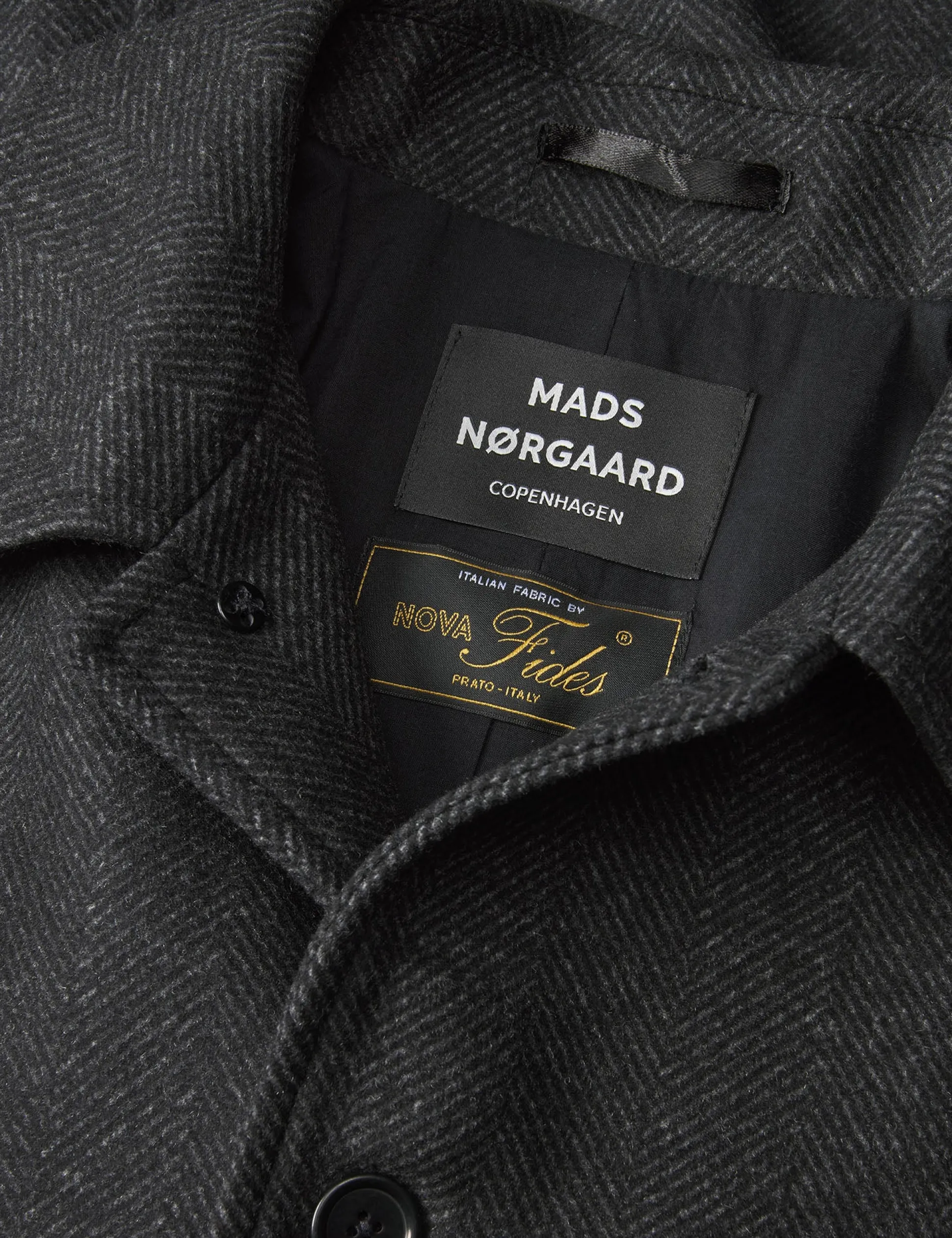 Wool Herringbone Curtis Coat
