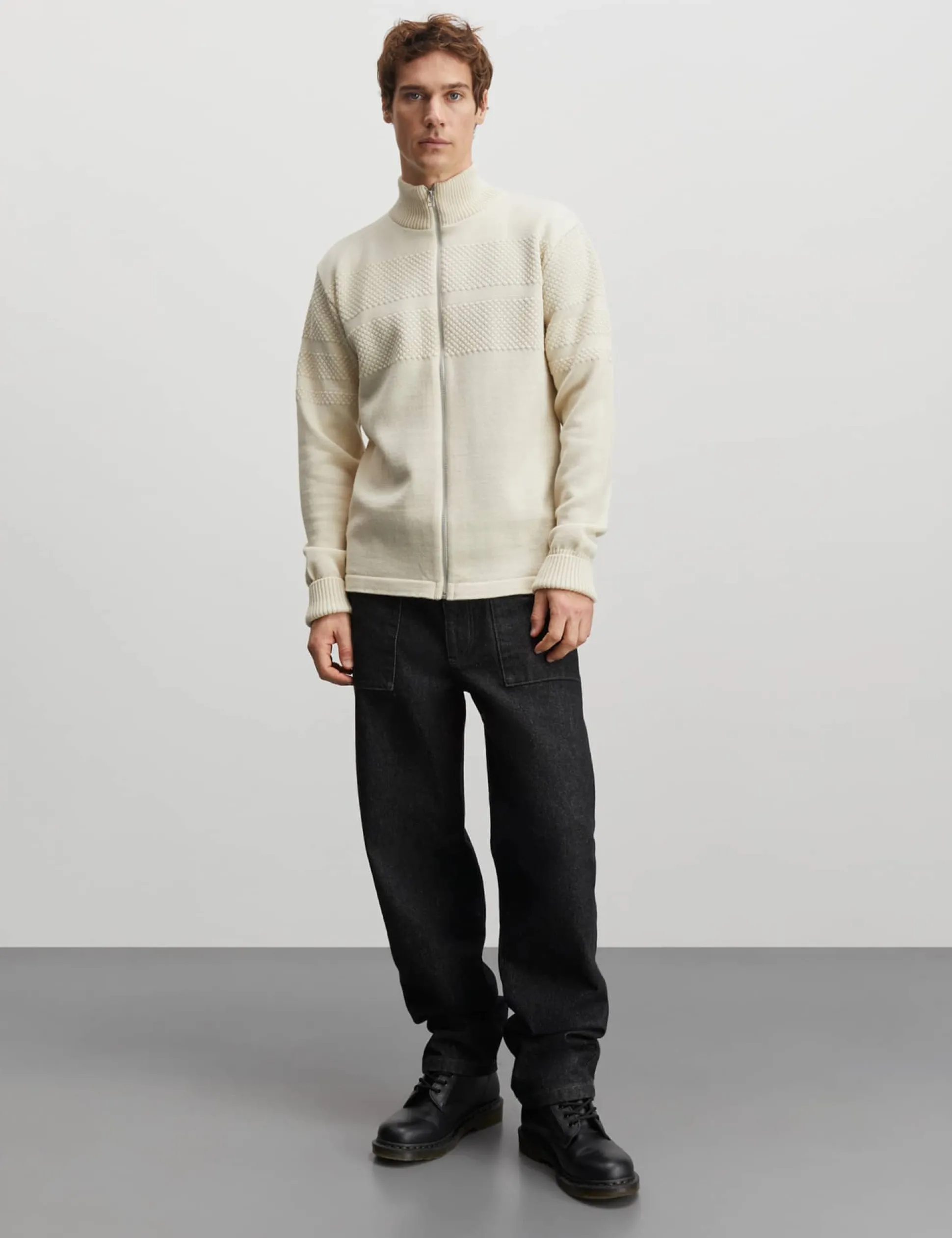Wool Klemens Zip Knit